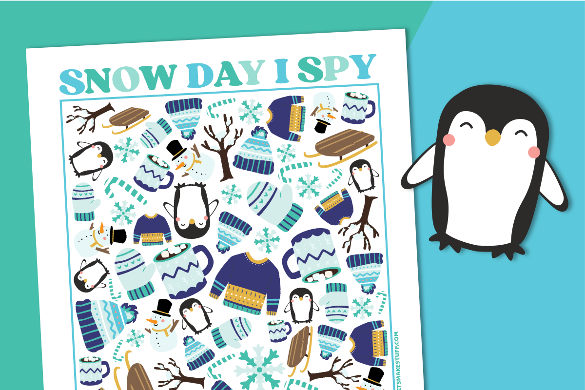 Free Printable Snow Day I-Spy Game - Hey, Let's Make Stuff