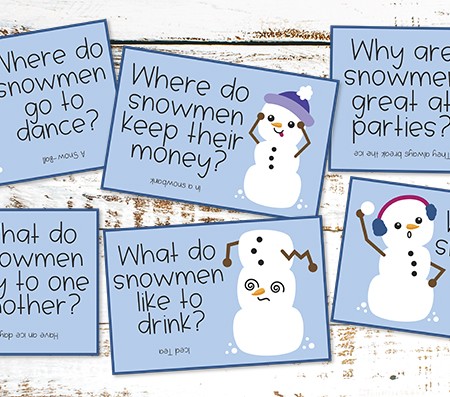 Printable snowman jokes