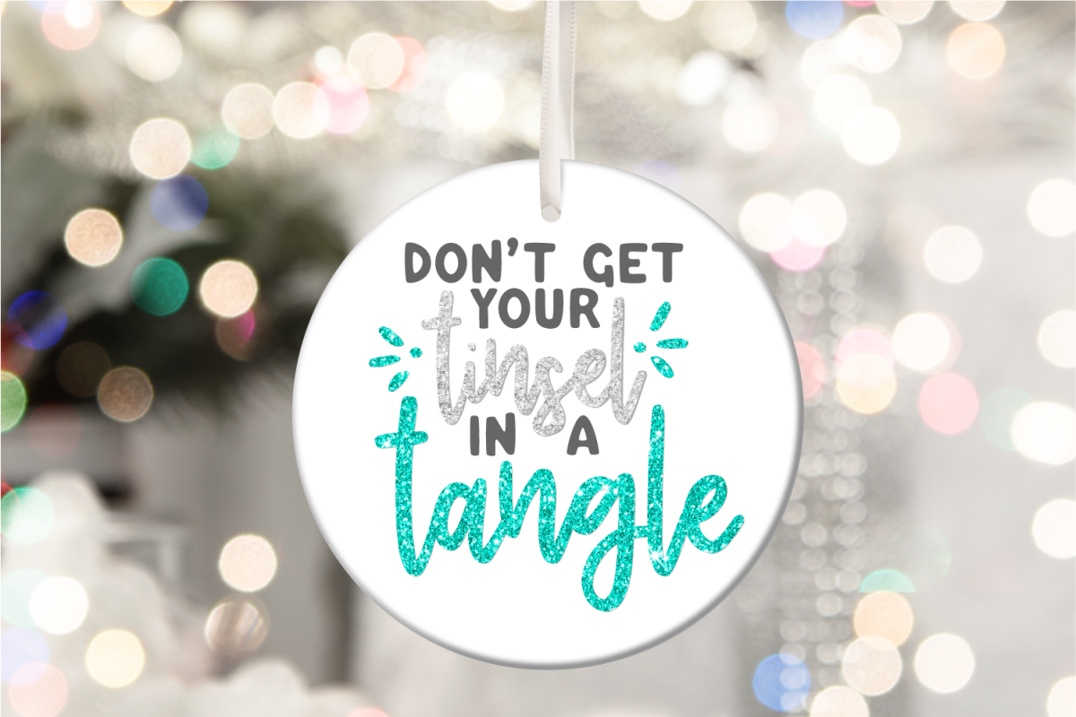 Don't Get Your Tinsel in a Tangle SVG image