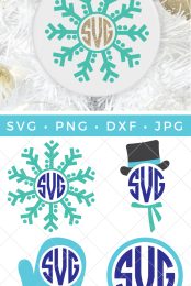 Pin image for winter monogram bundle