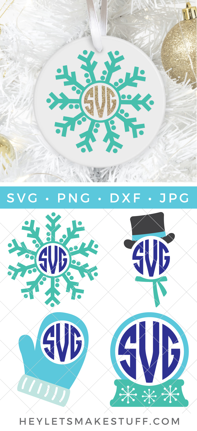 Free Snowflake SVG Files for Winter Cricut and Silhouette Crafts