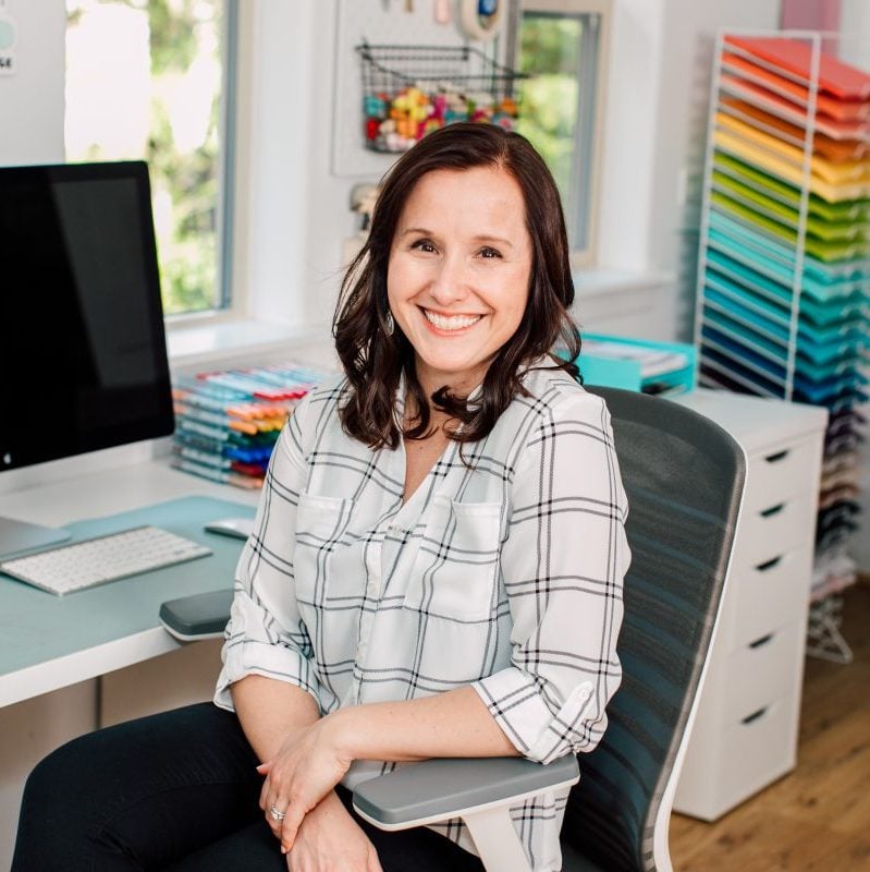 Cori George at Desk