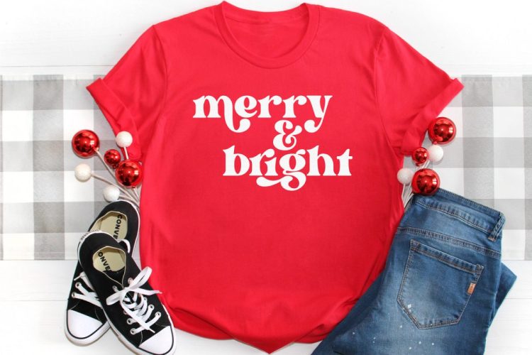 Free Merry and Bright SVG File for Christmas - Hey, Let's Make Stuff