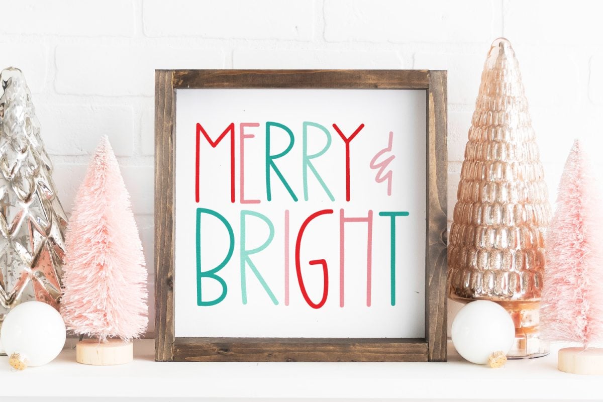 Merry and Bright SVG image