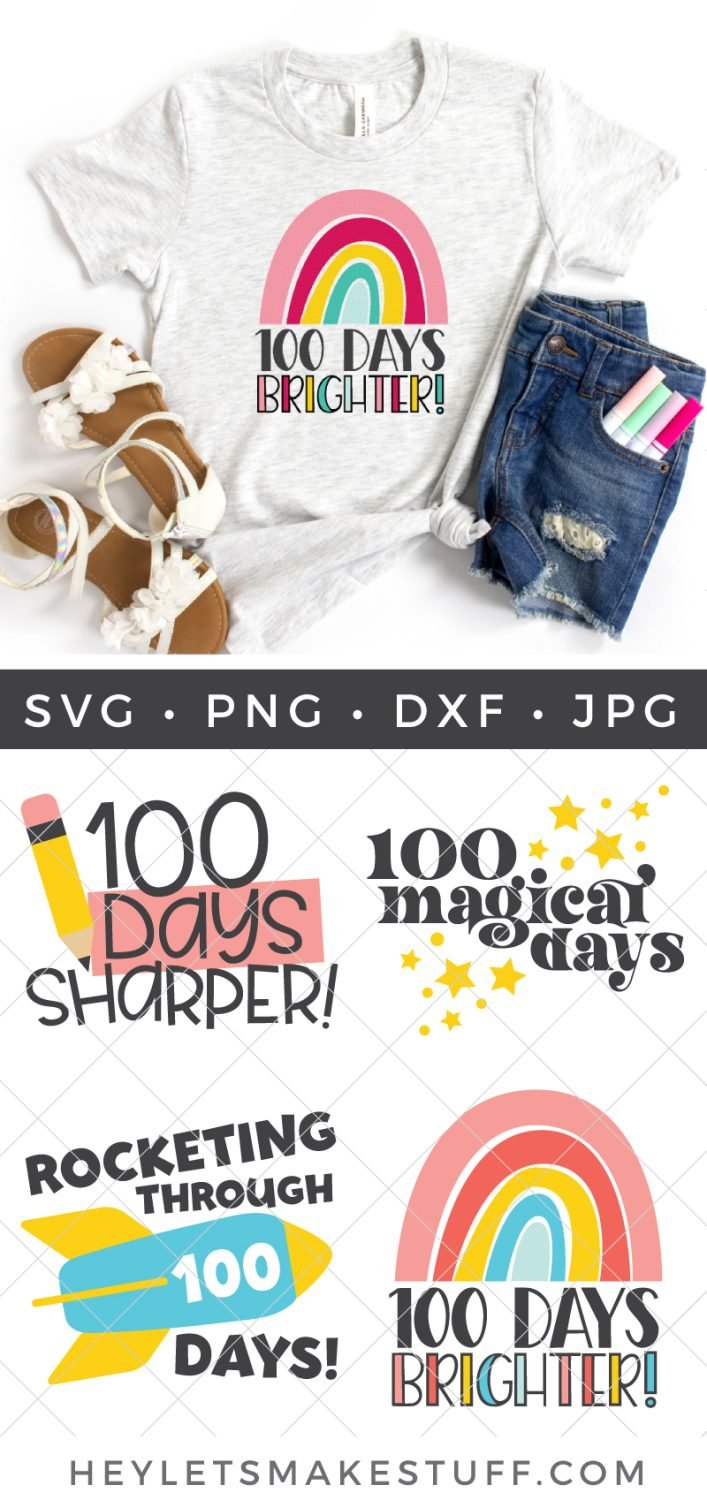 100 Days of School SVG Bundle pin image