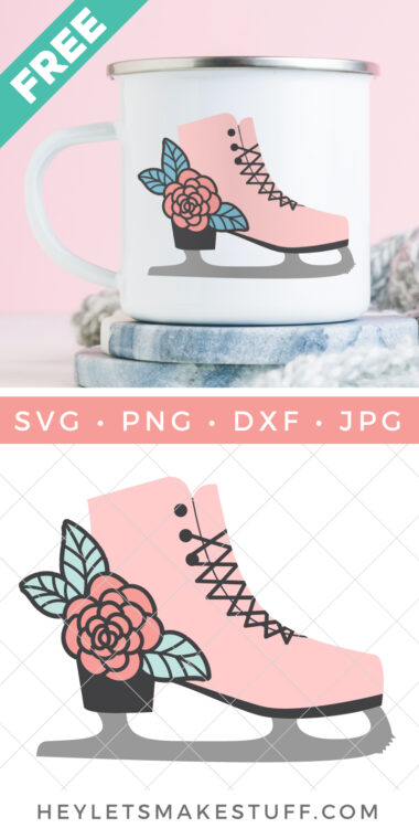 Figure Skating SVG pin image