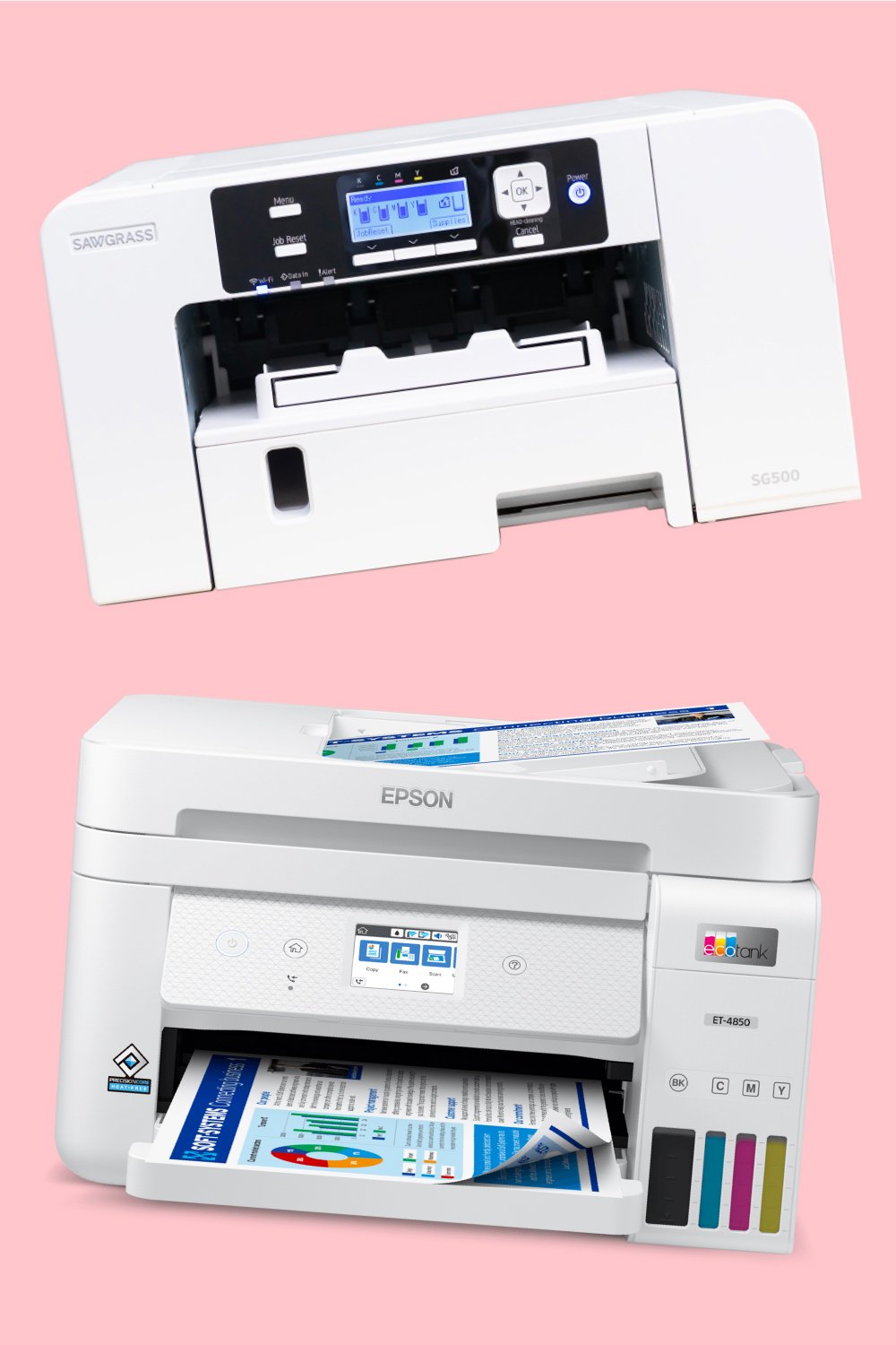EcoTank Sublimation Printer Bundle: Printer with Sublimation Ink +