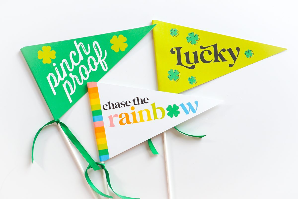 St. Patrick's Day pennant flag image