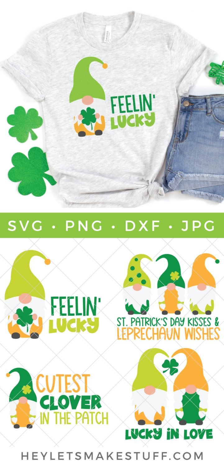 St. Patrick's Day Gnome SVG bundle pin image