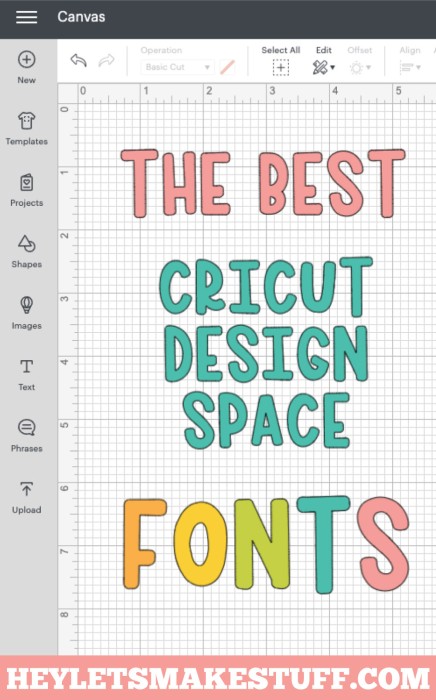 The Best Cricut Design Space Fonts + Printable Cricut Fonts List