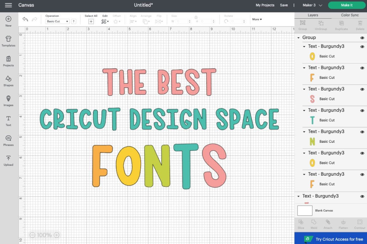 The Best Cricut Fonts - Feature Image