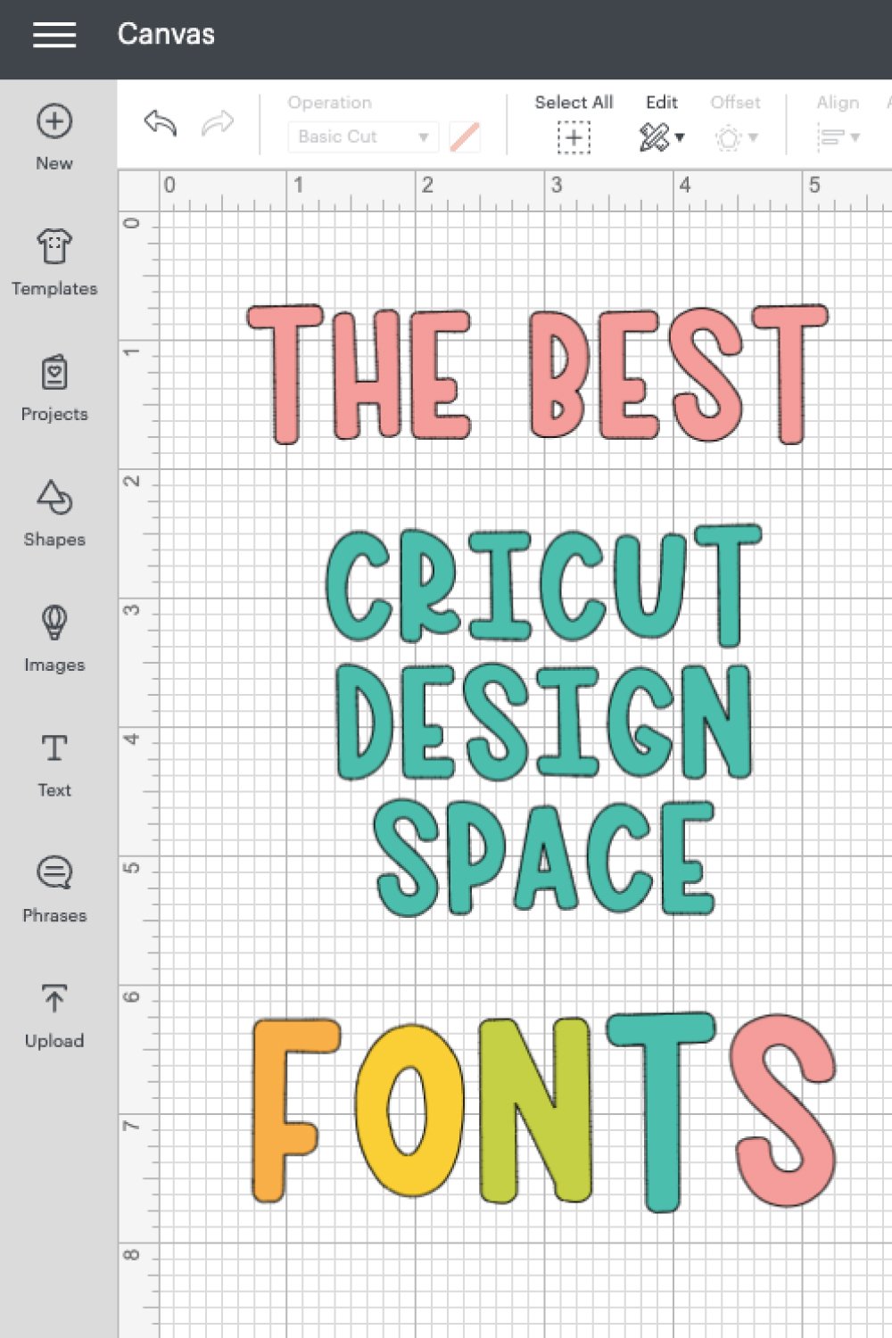 The Best Cricut Space + Printable Fonts List