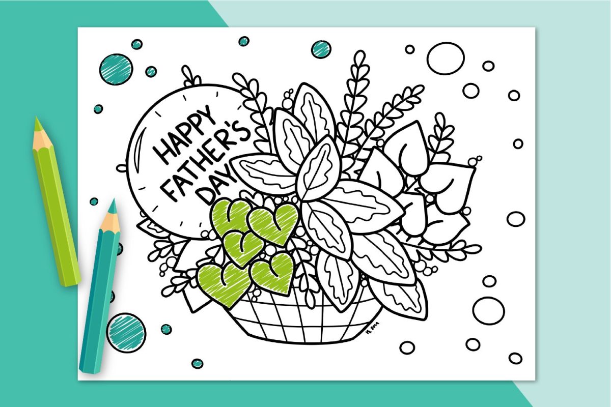 Father's Day Coloring Page Father's Day Printables 