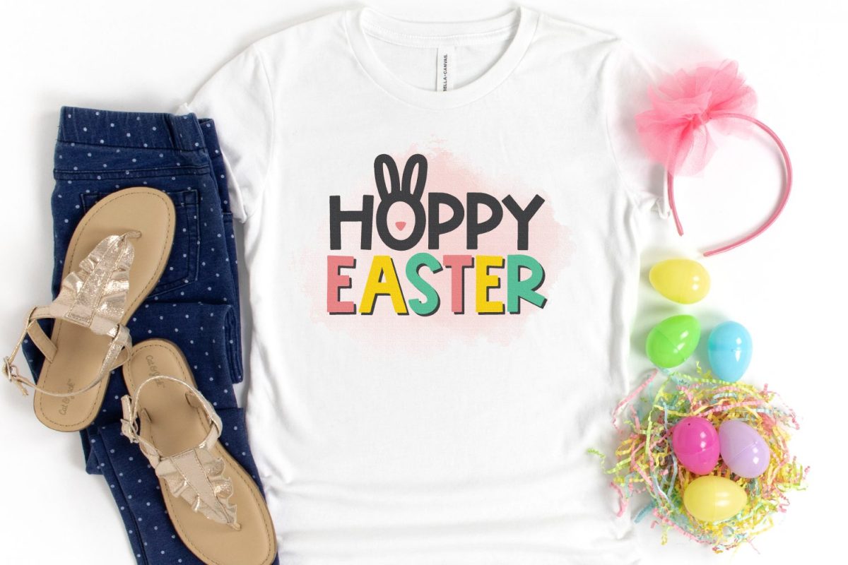 Hoppy Easter sublimation design image