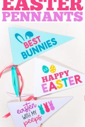 Printable Easter pennants - pin image