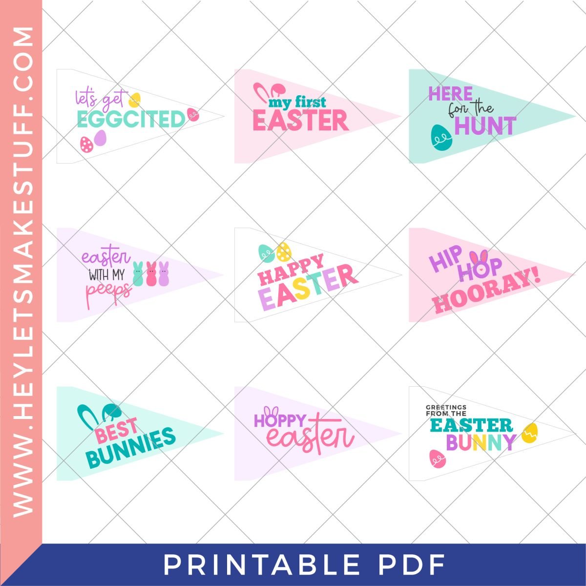 Printable Easter pennants - security image