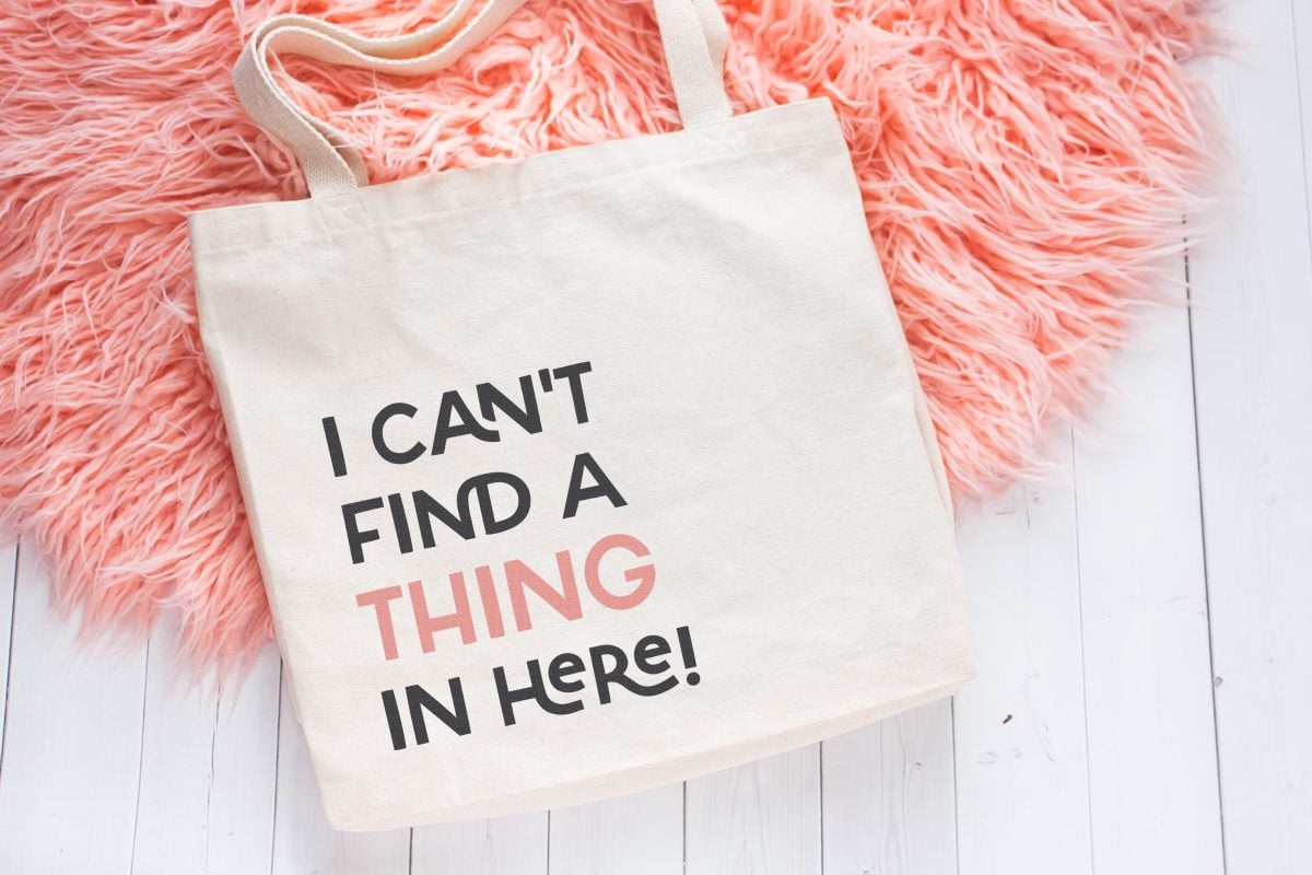 funny tote bag SVG image