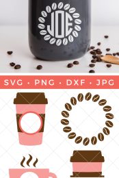 Coffee Monogram SVG pin image