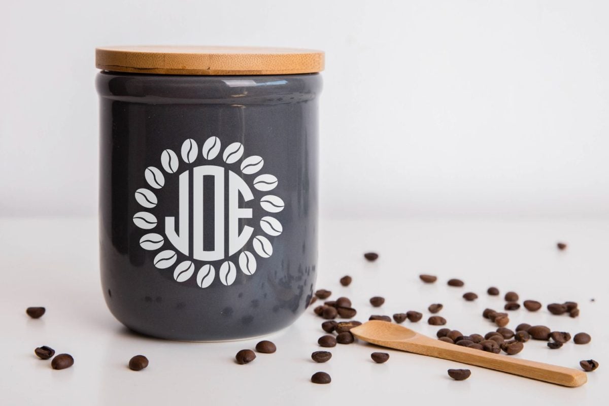 Coffee Monogram SVG image