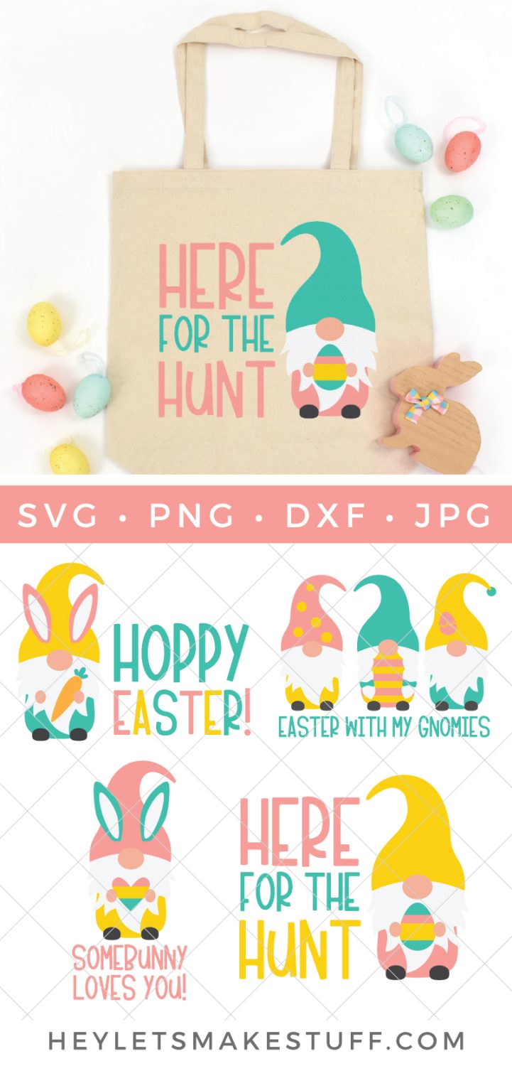 Easter gnomes SVG bundle pin image