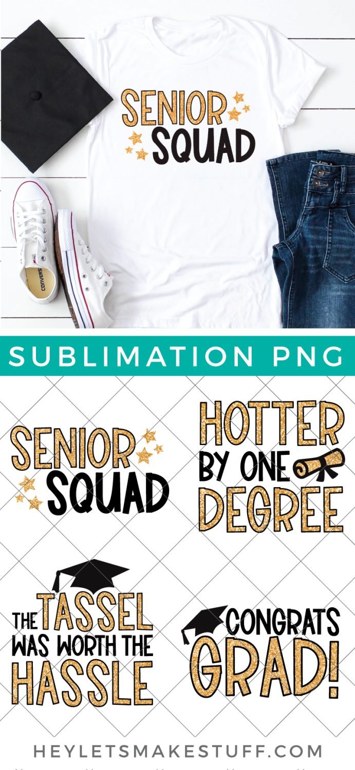 Graduation Sublimation design bundle pin image