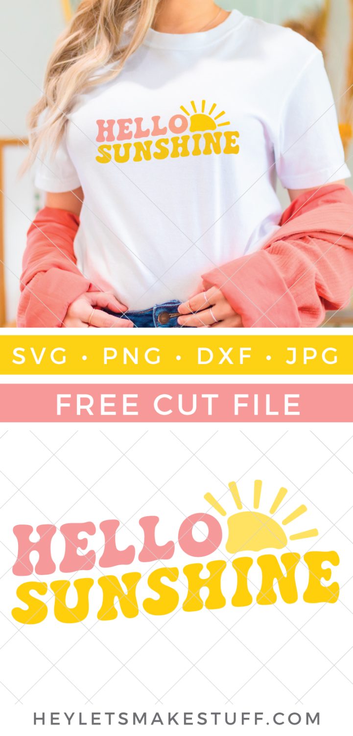 Hello Sunshine SVG pin image