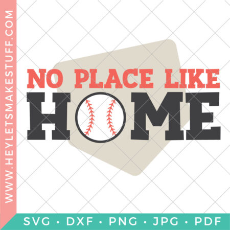 No Place Like Home Baseball SVG security image