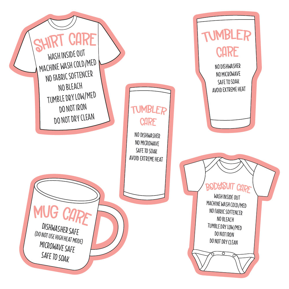 Free Printable Tumbler Care Instructions Printable Form Templates 