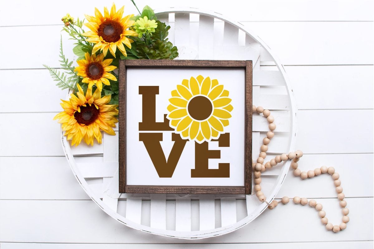 Sunflower Love SVG image