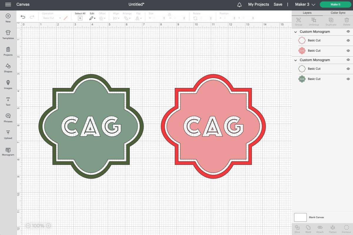 Design Space: Using Monogram Maker – Help Center