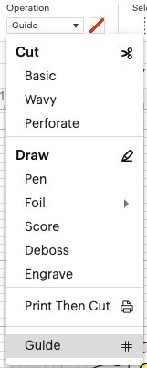 Operation dropdown with Guide selected.