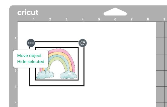Print then Cut Rainbow on Prepare Screen