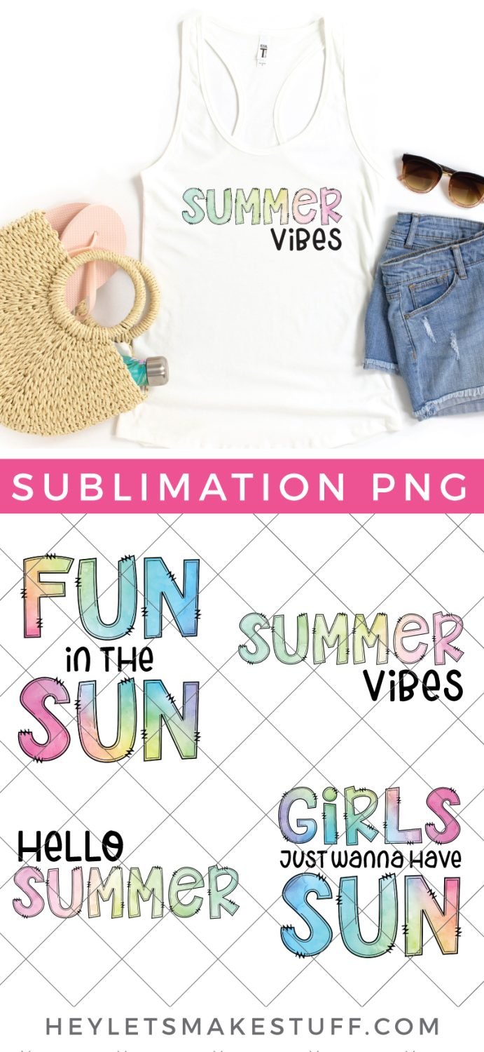 Summer sublimation files pin