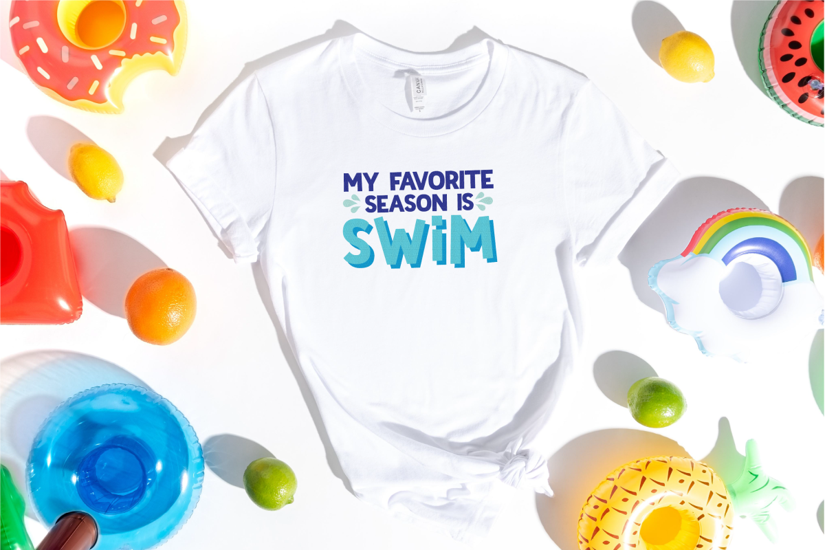 My favorite season is swim SVG image