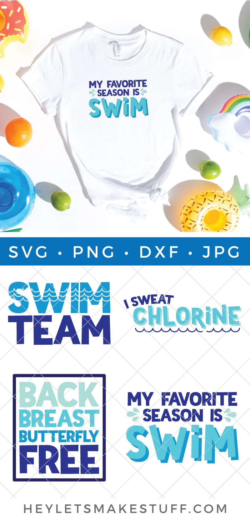 swim team SVG bundle pin image