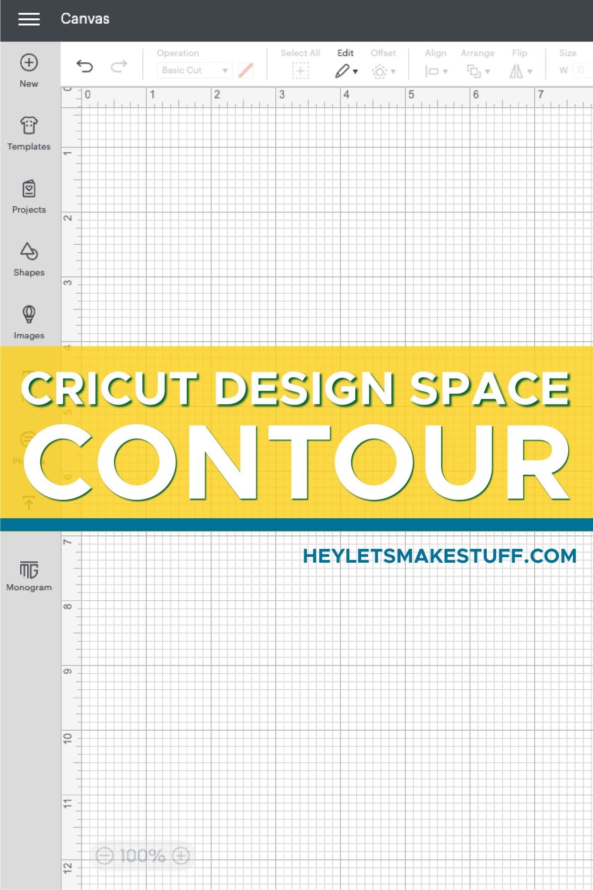 Using Contour in Cricut Design Space - Hey, Let's Make Stuff