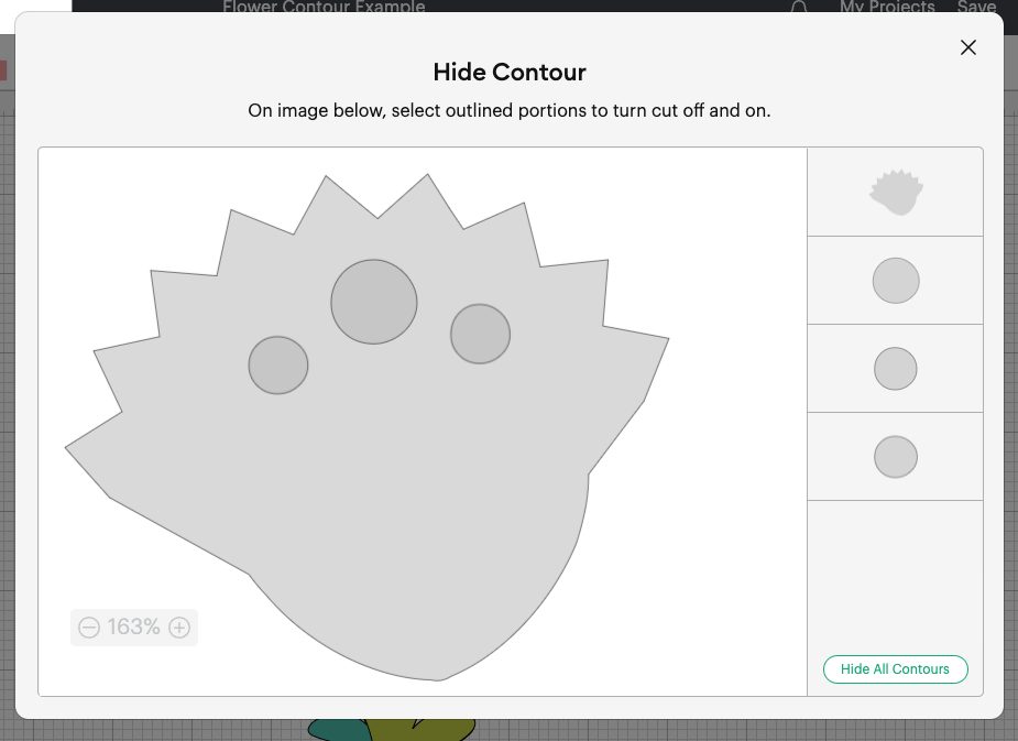 DS - Hide Contour box with all contours showing