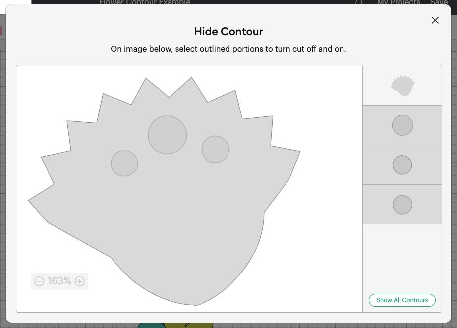 DS - Hide Contour box with "hole" contours hidden.