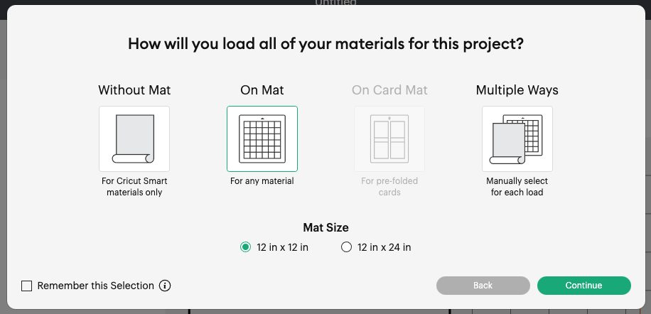 DS - mat load screen