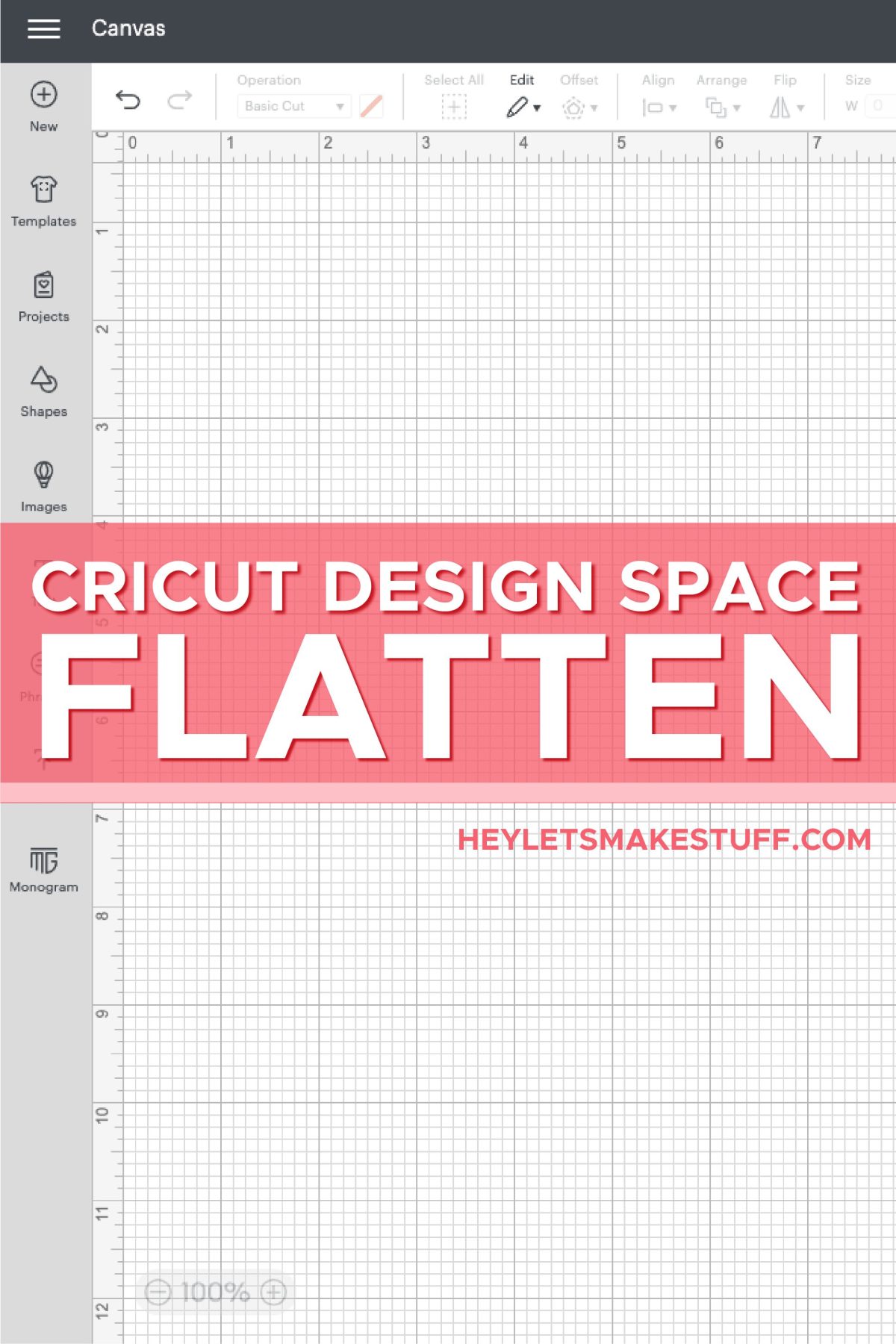 How to Use Flatten in Cricut Design Space - Sarah Maker