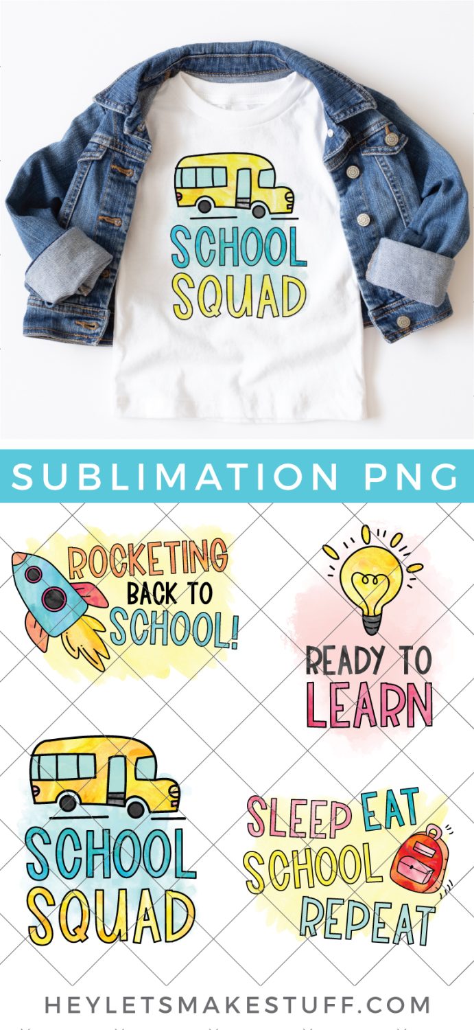 School Sublimation Files Pin