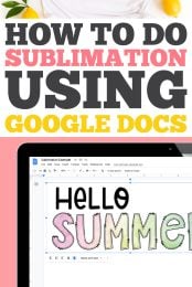 How to do sublimation using Google Docs pin image