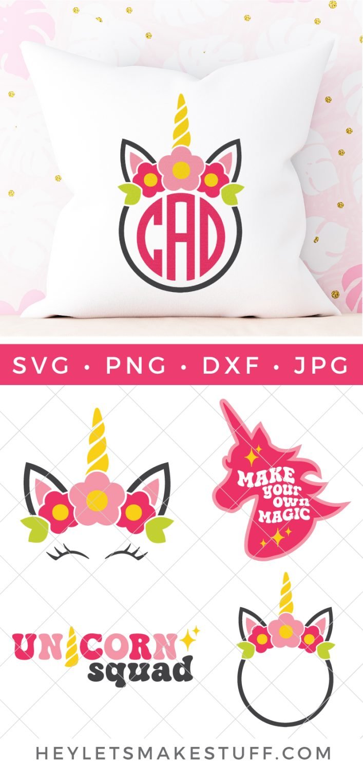 Unicorn SVG bundle pin image