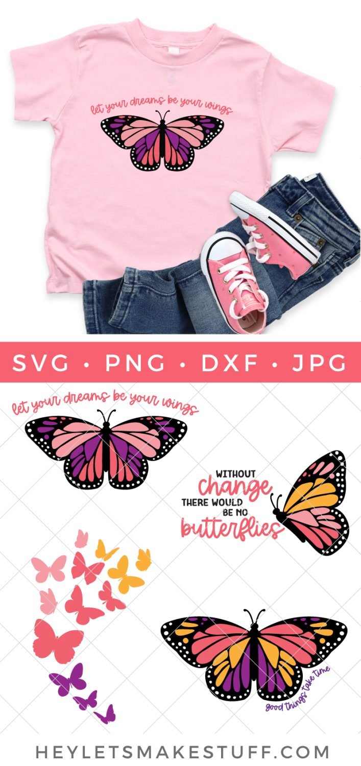 Butterfly SVG bundle pin image