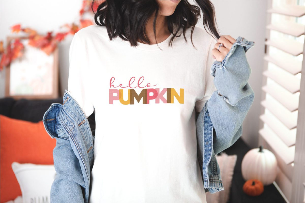 hello pumpkin sublimation image