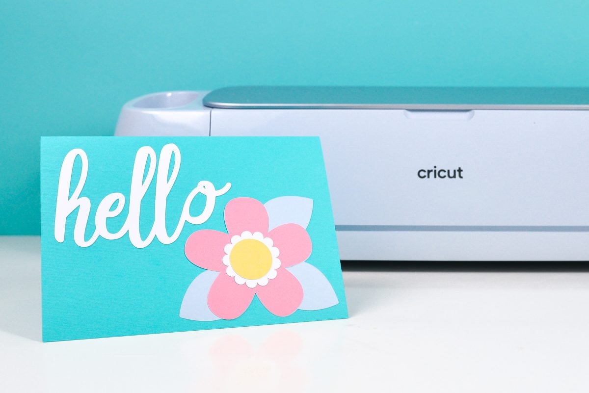 Hello card using Sticker Paper