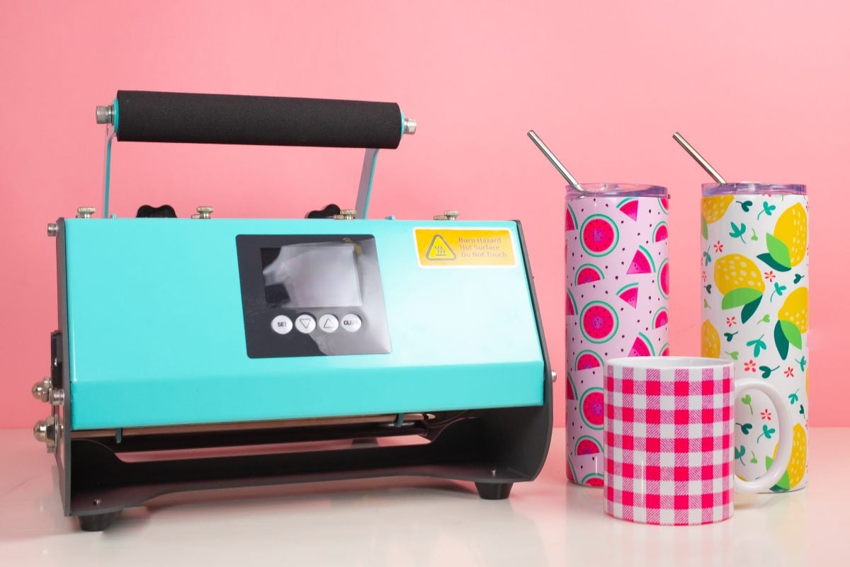 How to Use a Tumbler Press for Sublimation - Hey, Let's Make Stuff