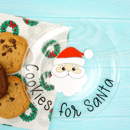 A “Cookies for Santa” plate
