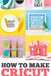 Collage of Cricut Decal Projects