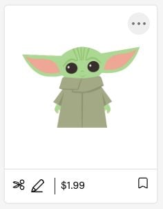 Baby Yoda Cricut Design Space image